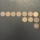 Indian Head Penny Lot of 11 Small Cents (#A-1)