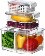 Felli Duo Fresh Produce Saver, ALL IN ONE Regular, White - Pro Set 