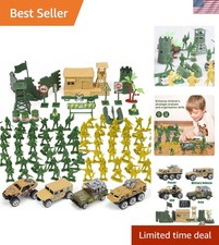 95 PCS Plastic Army Soldiers Set with Vehicles - Perfect Gift for Boys Ages 3-10