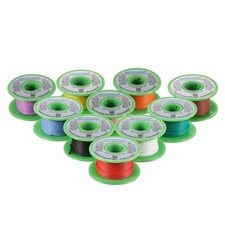 22 Gauge Silicone Wire Kit 10 Color Each 30 ft Flexible 22 AWG Stranded Tinne...