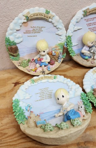 Precious Moments Walking in Faith 3D Limited Edition Plate Lot Of 4 - Picture 3 of 5