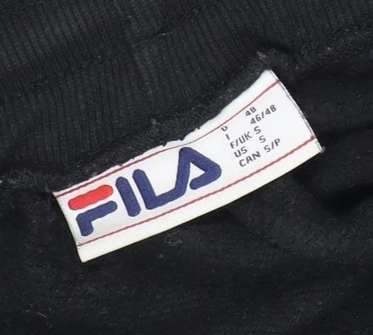 Fila Men's Black Jogger Trousers, Size S - Image 3 of 4