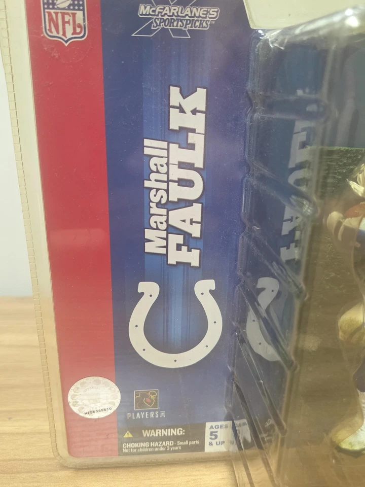 Figura De Colección Indianapolis Colts NFL Fútbol Marshall Faulk Serie 7 McFarlane Foto 3 de 4