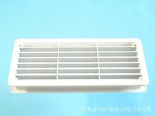 DOUBLE SIDED WHITE PLASTIC AIR VENT 10"5/8 x 4"3/4 inch 270mm x 120mm gas locker
