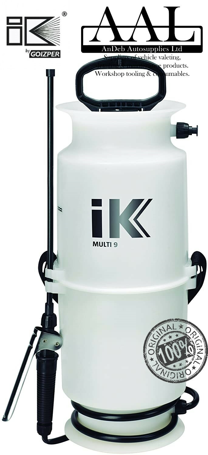 IK9 6lt Industrial Chemical Pressure Sprayer Viton Seals Valeting / Gardening
