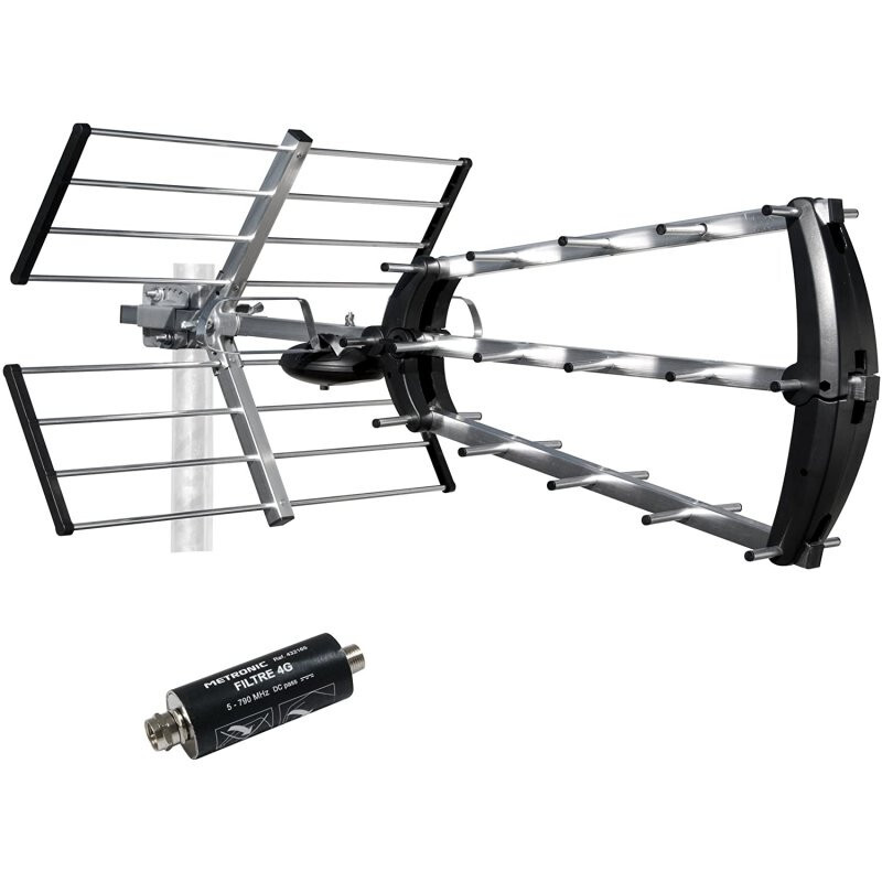 Antena TV Exterior Metronic 415044 26dB 790Mhz