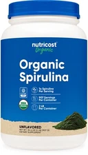 Nutricost Organic Spirulina Powder 2 Pounds - Pure, Certified Organic Spirulina