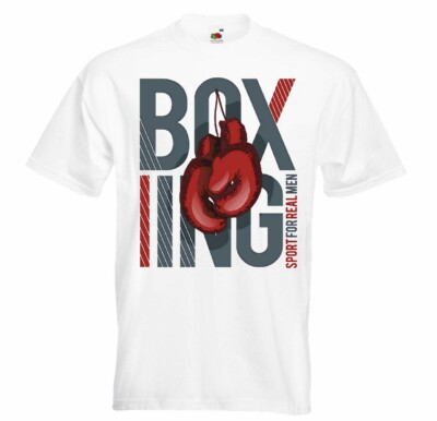 T-Shirt BOXEN BOXEN BOXING ROCKY BOX CLUB BOXHANDSCHUHE STALLONE SPARRING BOXER