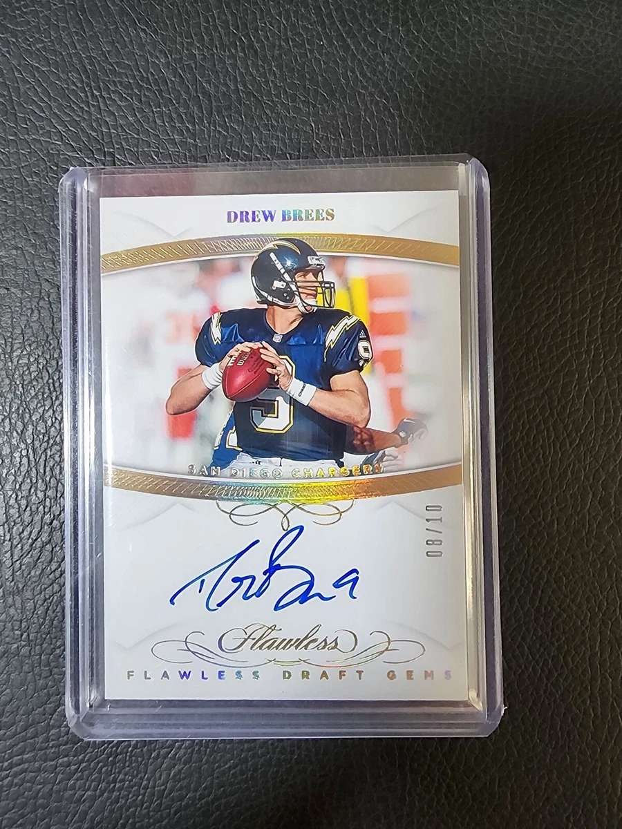 ドリュー ブリーズ　DREW BREES　直筆サインカード　AUTO　NFL Drew Brees New Orleans Saints Autographed 2023 Panini Flawless