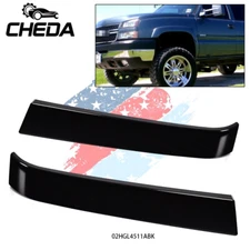 Fit For 2003-2007 Chevrolet Silverado Grille Molding Panel Filler Trim Black USA