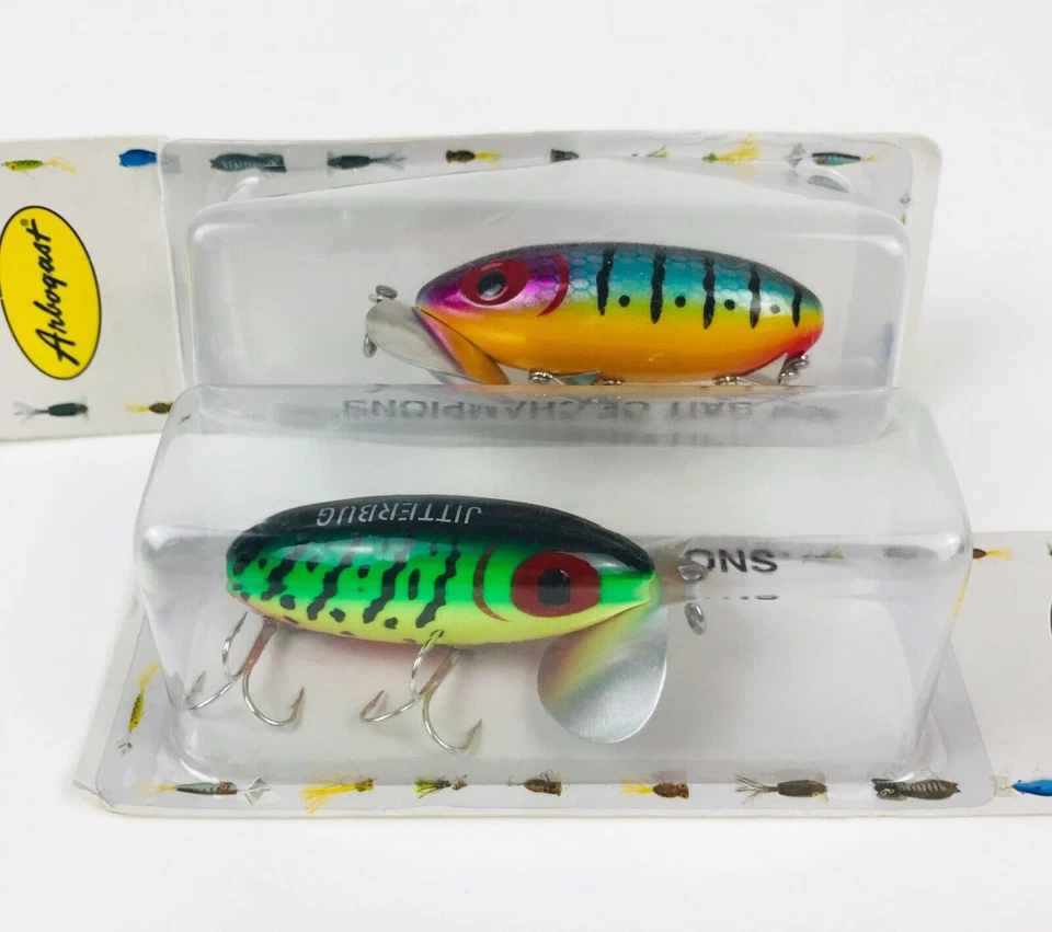 2 señuelos de pesca Arbogast Jitterbug - Firetiger y Perch Foto 4 de 4