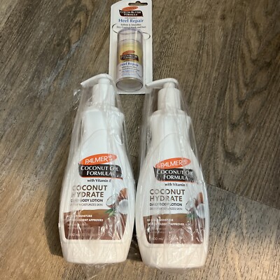 X3 Palmers Coconut BUNDLE-X2 Coconut Oil Body Lotion+X1 Heel Repair
