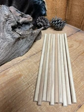 10 - 8" long HICKORY 1/4" diameter Kee Kee Turkey Call Striker Dowels