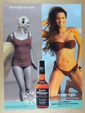 2006 Evan Williams Bourbon woman bikini photo vintage print Ad