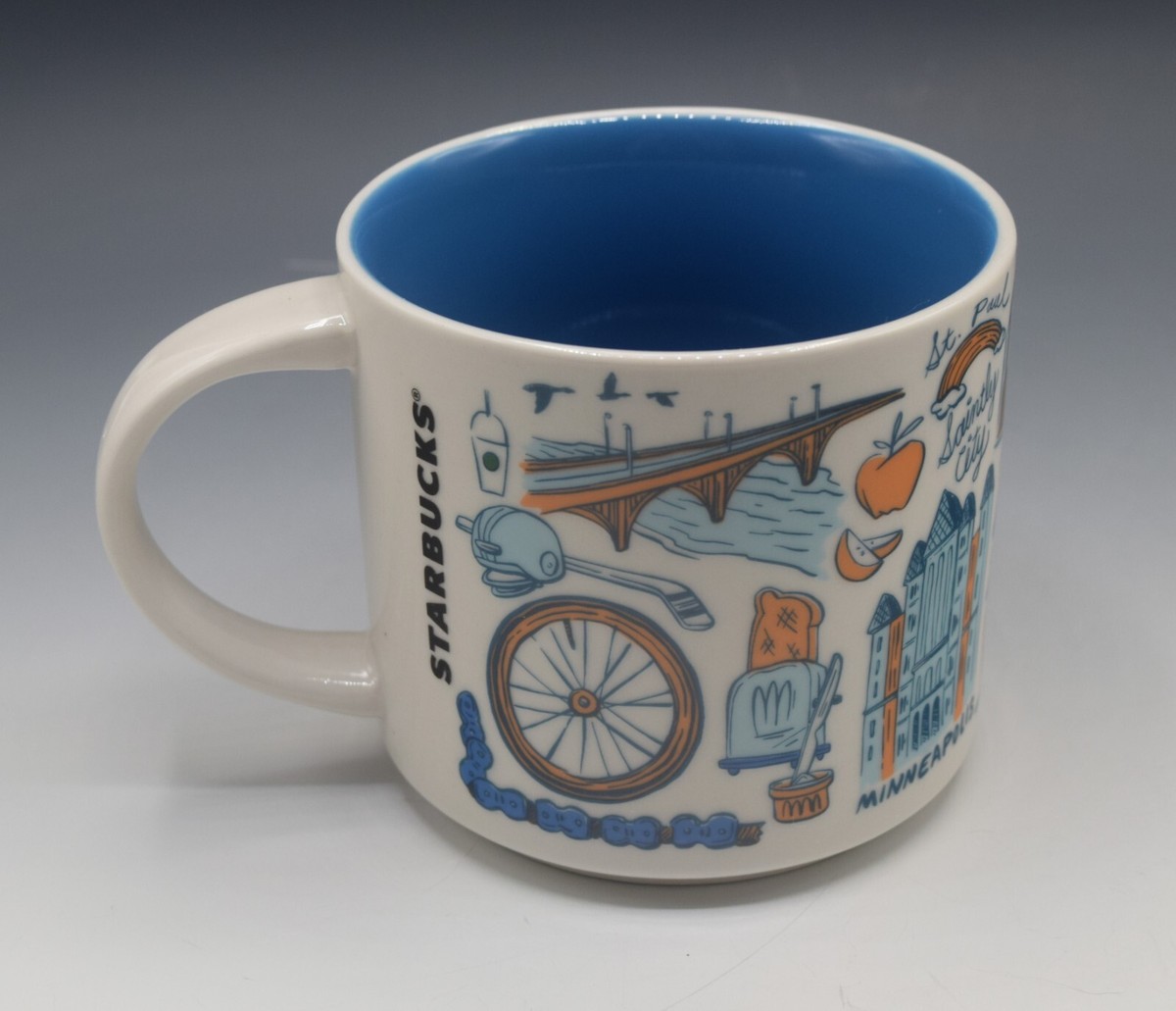 STARBUCKS COFFEE BEEN THERE TWIN CITIES MUG 14 OZ ACROSS THE GLOBE
