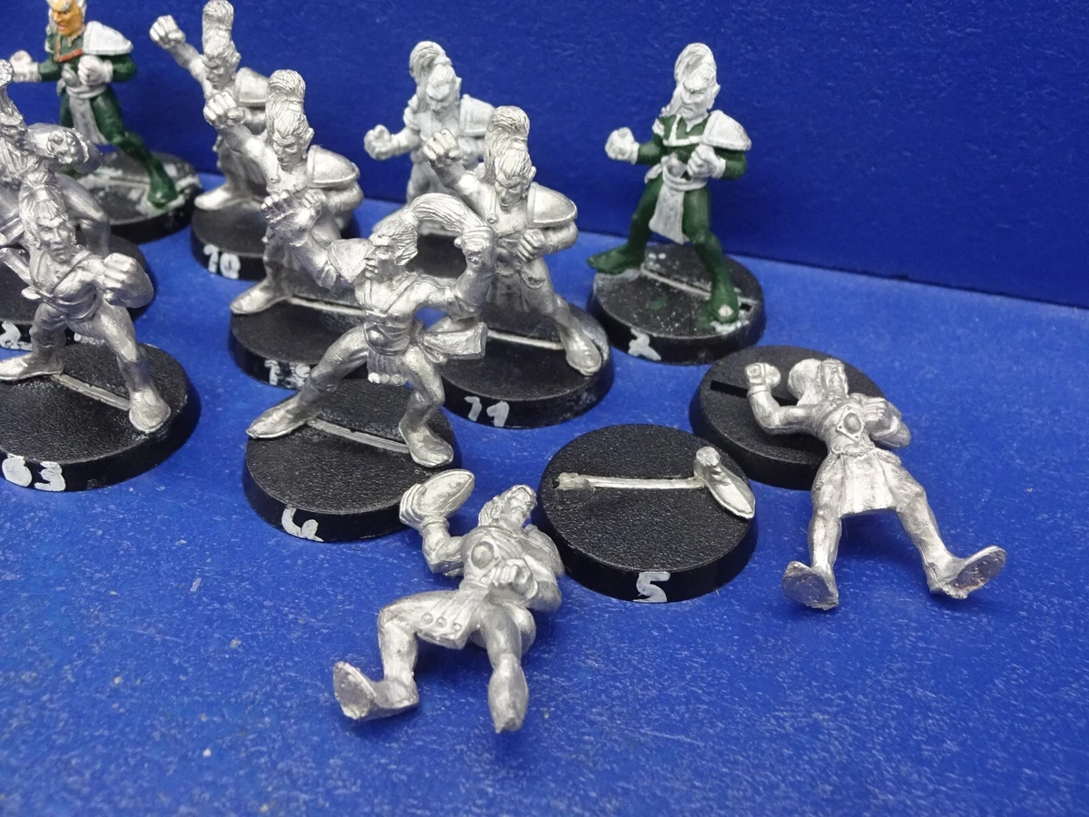 RAR! 11+1 Wood Elves Athelorn Avengers + Cheerleader für Blood Bowl METALL