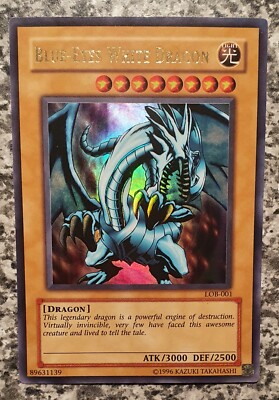 Yugioh LOB-001 Blue-Eyes White Dragon Ultra Rare 2002 | eBay