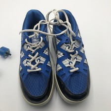 Jiandian Roller Shoes Size 7.5 Blue White J2D Retractable With Extra Wheels