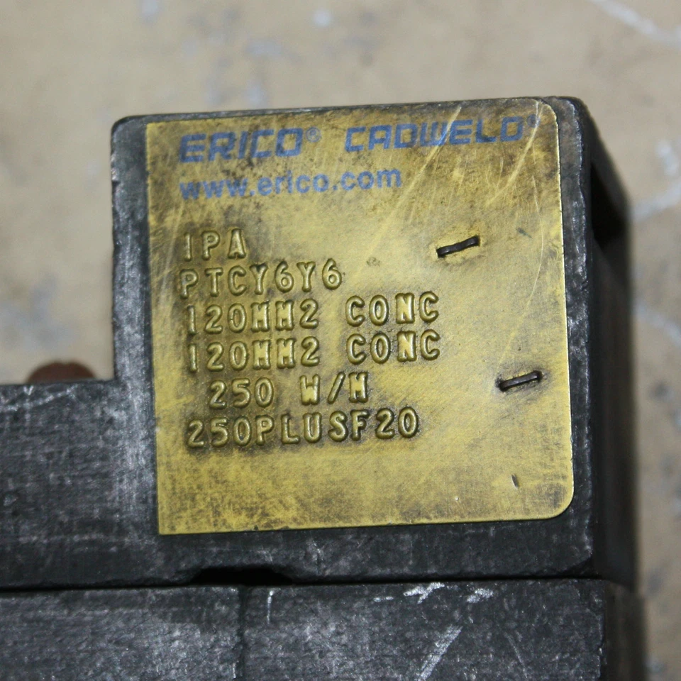 Erico Cable to Cable Copper Thermite Graphite Welding Mold handle clamp PTCY6Y6 - Image 2 of 4