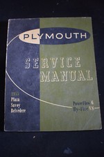 1955 Plymouth Plaza Savoy Belvedere Service Manual Powerflow6 Hyfire V8