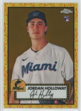 2021 Topps Chrome Platinum Orange/Yellow 70th Refractor Jordan Holloway 19/25
