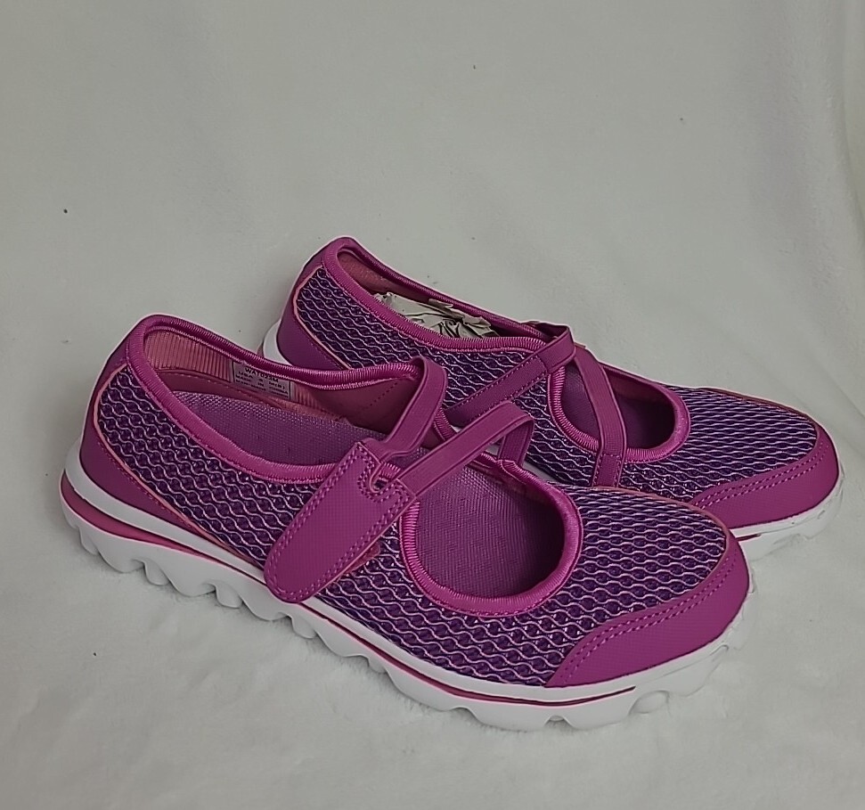 Propet Travelactiv Mary Jo púrpura para niñas TOTALMENTE NUEVO 6b