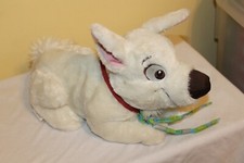 DISNEY Store White Bolt Super Hero Puppy Dog Collar Lying Down 14 PLUSH