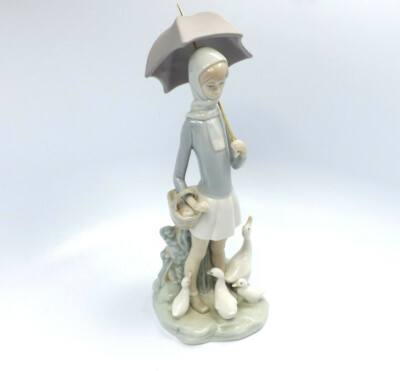 【美品】Lladro 少女とアヒルとガチョウ 美品】Lladro 少女とアヒルとガチョウ Lladro GIRL WITH