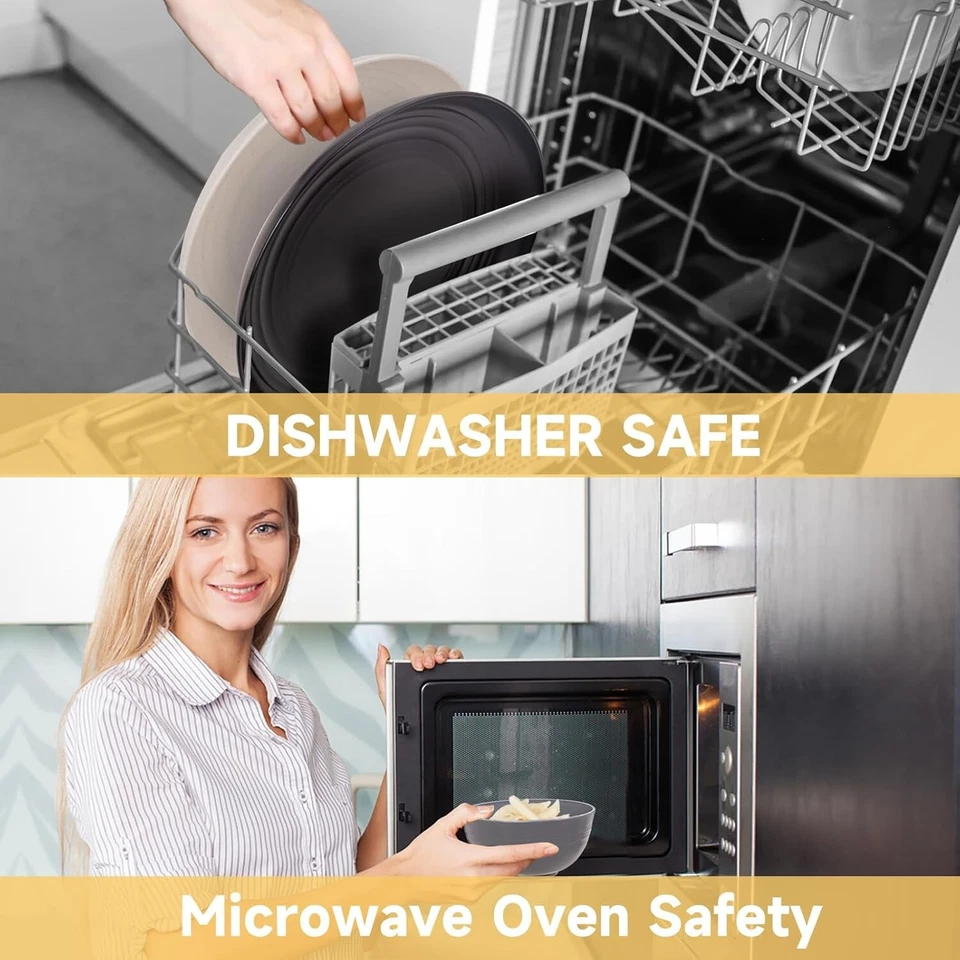 16PCS Wheat Straw Dinnerware Set for 4, Unbreakable, Microwave Safe, Plastic - Image 4 of 4