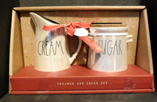 New In Box Rae Dunn Sugar and Cream Christmas Set