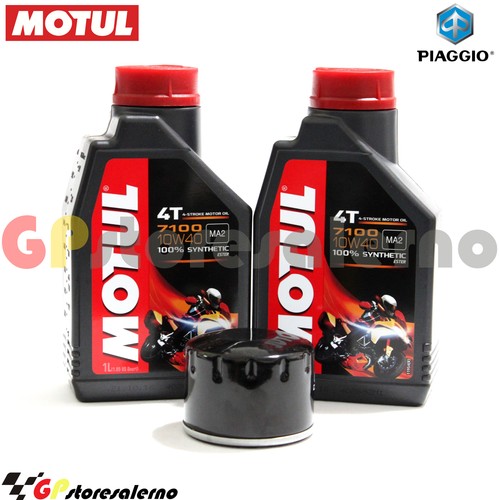 Kit Tagliando 2 Lt Olio Motul E Filtro Piaggio Beverly 125