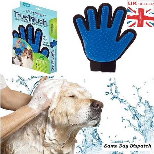 True Touch Deshedding Glove Gentle And Efficient Pet Dog Cat Massage