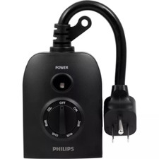 Philips 1-Outlet Digital Timer Plug-in Light ...
