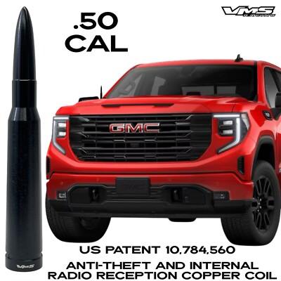 50 CAL CALIBER AMMO BULLET ANTI THEFT COPPER COIL ANTENNA FOR GMC SIERRA PICK UP