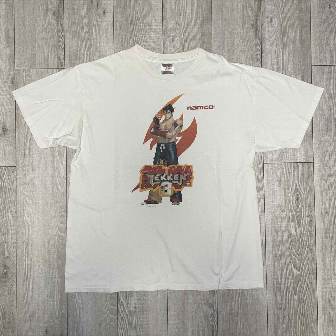 【激レア】90s 鉄拳3 Tシャツ ONEITAボディ TEKKEN 3 1996 VTG ONEITA NAMCO TEKKEN 3 T-Shirt Size XL Free Shipping
