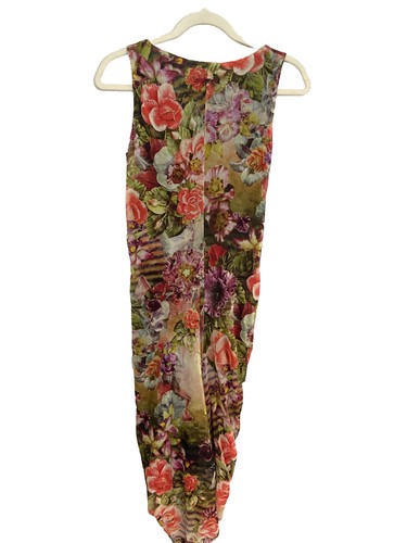 Vtg Jean Paul Gaultier soleil mesh floral Fairy dress Bodycon Y2k Festival XL - Picture 6 of 8