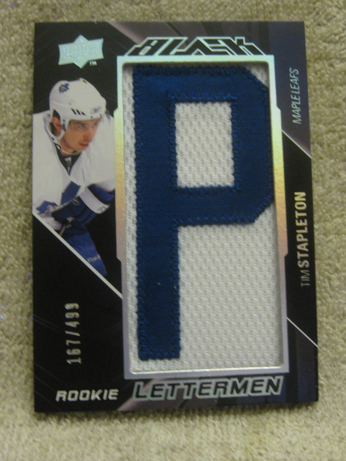 2009-10 Upper Deck UD Black /499 Tim Stapleton #59 Rookie Toronto Maple Leafs