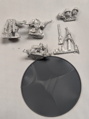 USMC 30 Cal MMG Team Firing Bolt Action 28mm Metal WWII US Marines ...