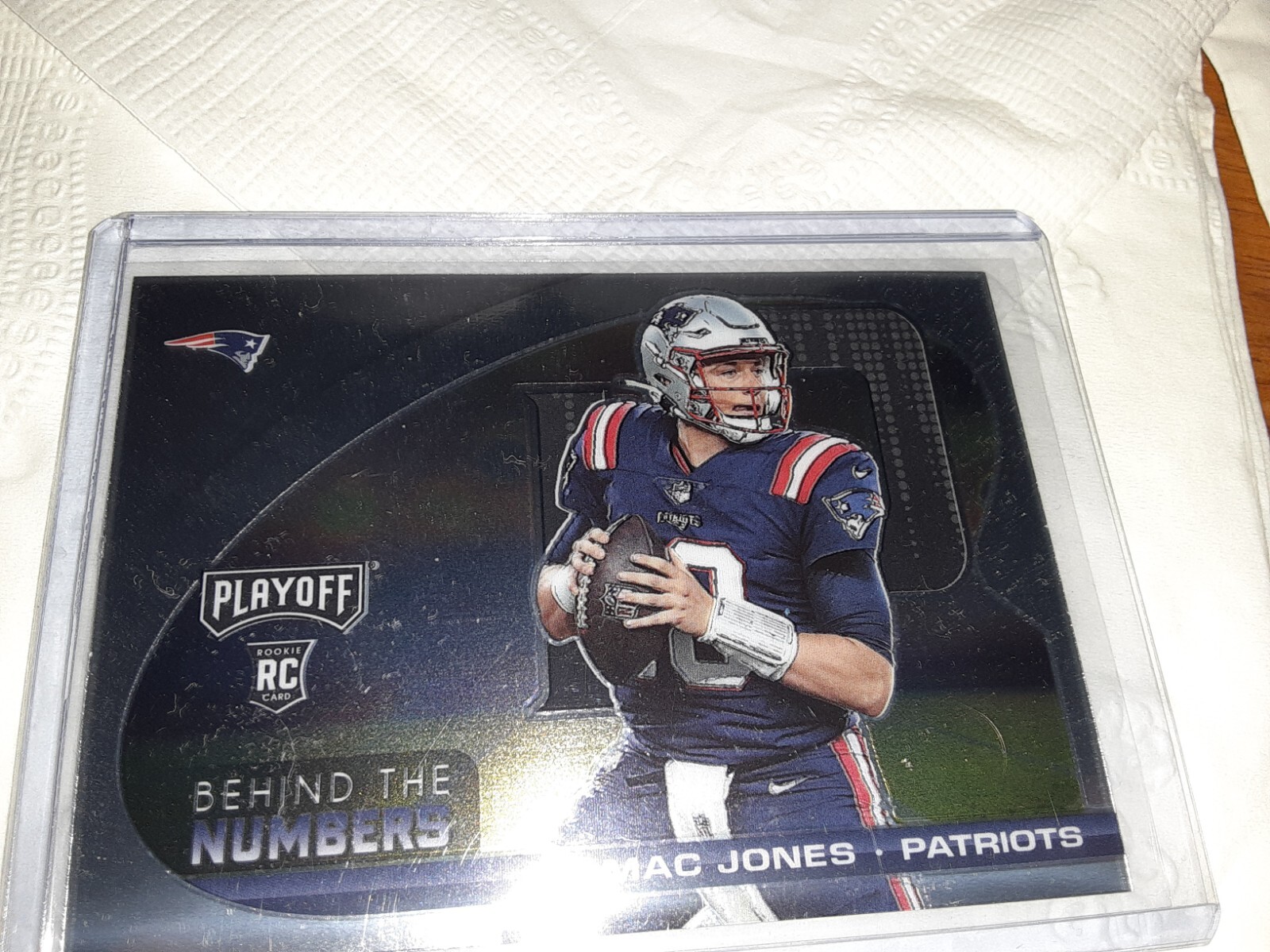 🔥2021 Panini Playoff NFL RC Rookie Behind the Numbers ~ Mac Jones ~ Patriots QB