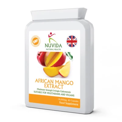 NUVIDA NATURAL HEALTH African Mango Extract 60 African Mango Weight Loss Diet & Slimming Aid Capsules