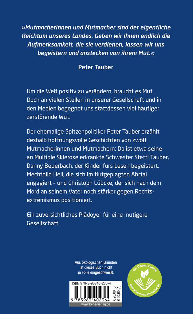 Thumbnail - Mutmacher | Peter Tauber | 2023 | Deutsch