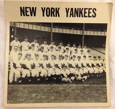 ANTIQUE ORIGINAL 1958 WORLD CHAMPIONS NEW YORK YANKEES BASEBALL TEAM PHOTO 