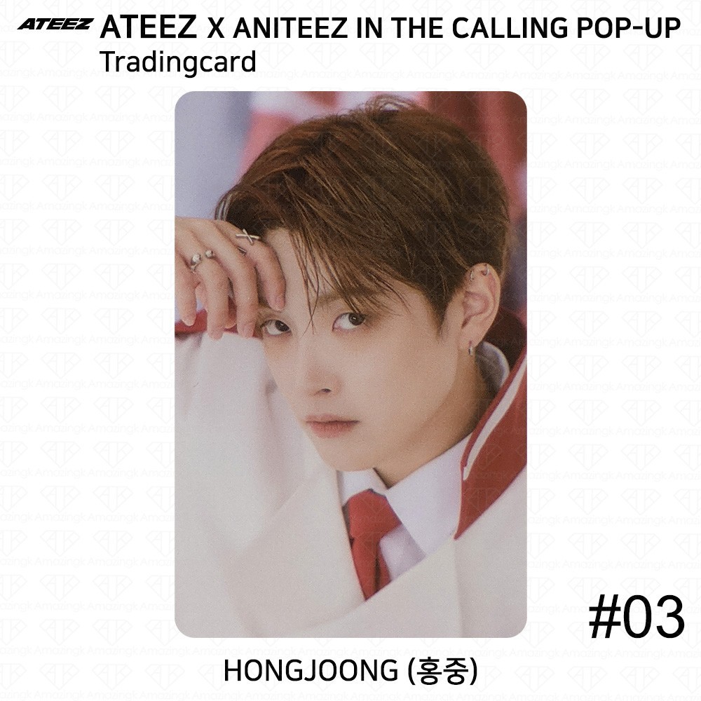 ATEEZ X ANITEEZ IN THE CALLING POP-UP MD Trading Card Unit KPOP K
