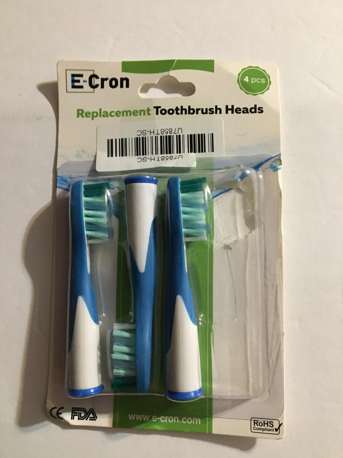 E-Cron SR12A-18A 3 of 4 replacement toothbrush heads