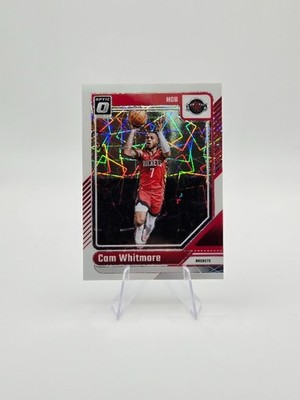 Cam Whitmore 2024-25 Panini Donruss Optic White Velocity SP /59 #97 Rockets