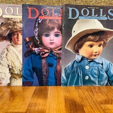 Dolls The Collector's Magazine Vintage 1987 Set of 3 Antique Dolls Collectors