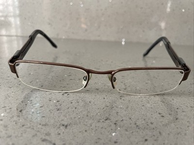 ARMANI EXCHANGE AX 127 0JGG 53-18-140 half rim brown eyeglasses frames ONLY