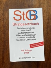 StGB: Strafgesetzbuch - 63. Auflage 2024 | Zu...