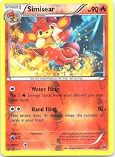 Simisear 24/162 Rare BREAKthrough Pokemon Reverse Holo Near Mint