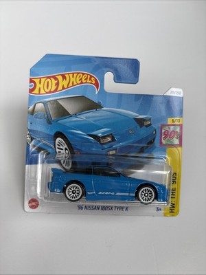 Hot Wheels HW: The '90's - 2024 96 Nissan 180SX  X Blue Short Card New 211/250